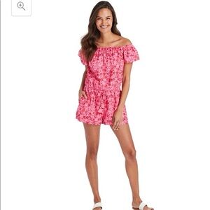 Vineyard Vines Otomi off the shoulder romper Sz XS